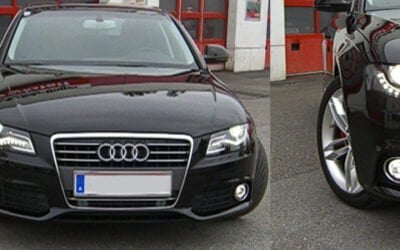 Audi A4 8K B8 Nebelscheinwerfer-Tuning Xenon look Super white H11