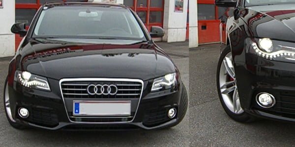 Audi A4 8K B8 Nebelscheinwerfer-Tuning Xenon look Super white H11